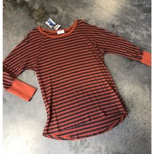 Striped baseball Henley